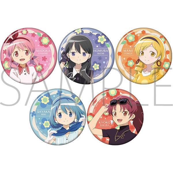 Puella Magi Madoka Magica Flower ver. Trading Can Badge