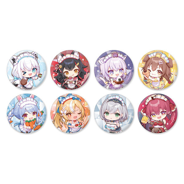 hololive 3 x ANIPLUS Trading Can Badge Cafe ver.